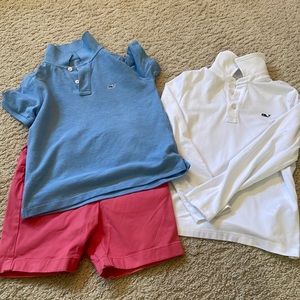 Boys vineyard vines size 6 EUC 2 shirts and a pair of shorts
